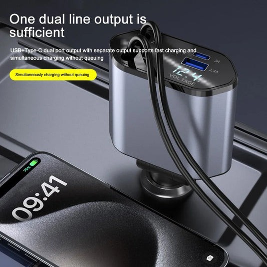 ElevaTech™ Retractable Car Charger